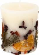 Свеча ароматическая Candy Light FLORA 9х10 см яблоко-корица