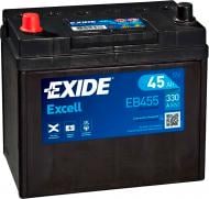 Аккумулятор автомобильный EXIDE Excell 6СТ Аз ASIA 45Ah 330A 12V «+» слева (EB455)