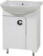 Тумба напольная Сансервіс Eliza 55 с умывальником Arteco 55 белая
