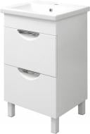 Тумба підлогова Сансервіс Laura-50-2 біла з умивальником Como 50 Тумба підлогова Сансервіс Laura-50-2 біла з умивальником Como 50