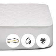 Наматрацник MirSon №967 Natural Line Стандарт Cotton Aloe Vera водонепроникний з резинкою по периметру 26х180x200 см