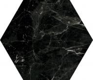 Плитка Ceramica Ribesalbes Marmi Hex Nero 15x17,3 см