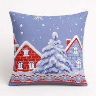 Наволочка декоративная Winter Тепло Зимних Снов бязь (2800004904582) 45x45 см голубой SoundSleep