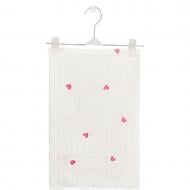 Пелюшка Blanka Сердечки 70x90 см білий із принтом 14283