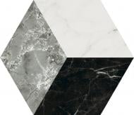 Плитка Ceramica Ribesalbes Marmi Hex Decor Mix Grigio 15x17,3 см