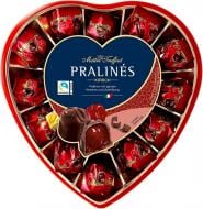 Конфеты Gullon Maitre Truffout Pralines Красное сердце черный шоколад с вишней и ликером 4% 140 г (9002859057106)