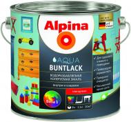 Эмаль Alpina акриловая Aqua Buntlack GL B1 4002381969323 белый глянец 2,5 л