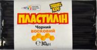 Пластилін восковий чорний TRAVEL KIDS 30 г Western Industrial Group