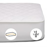 Наматрасник MirSon Natural Line Стандарт Bamboo 969 обычный с резинкой по периметру 26х200x200 см