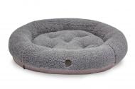 Лежак Harley and Cho Bagel S Gray Fur 60х50 см 3700003
