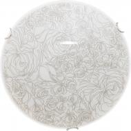 ВІТРИНА! Світильник настінно-стельовий Декора Розетта 2x60 Вт E27 білий із малюнком 24300 gl