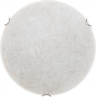 ВІТРИНА! Світильник настінно-стельовий Декора Розетта 2x60 Вт E27 з малюнкомбілий 24300 mat