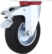 Колесо d125 мм промышленое поворотное с площадкой и тормозом 038125