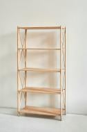 УЦІНКА! Стелаж LEVOR Wood 1550x780x300 мм LEVOR Wood світлий дерево полиці 5 шт. без покриття (УЦ №3472)