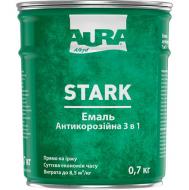 Емаль Aura® Stark 3 в 1 срібний глянець 0,7 кг