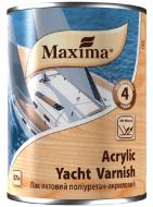 Лак яхтовий поліуретан-акриловий Acrylic yacht varnish Maxima глянець прозорий 0,75 л
