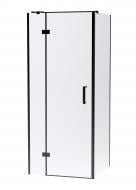 Душова кабіна VOLLE SOTA 90-C 90*90*200 см, скло прозоре 6мм, проф. чорний мат алю