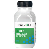 Тонер Patron Oki Специальный OCS C3100/C3200/C810 флакон 100 г PN-OCS-C-100 cyan