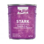 Эмаль Aura® Stark 3 в 1 с молотковым эффектом черный глянец 2,2 кг