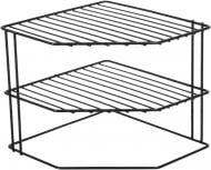 Полка настольная угловая 198x239x232 мм черный