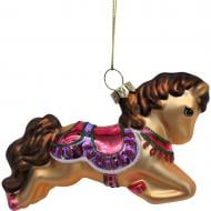 Подвеска стеклянная WEI DE ARTS конь 11 см разноцветный WD25001