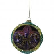 Подвеска WEI DE ARTS стеклянный шар лилия 11 см фиолетовый