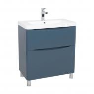 Тумба підлогова Aqua Rodos VISTA (NAVY-BLUE RB8B9-463) з умивальником Bar 75 см