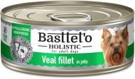 Консерва Basttet`o Holistic шматочки філе телятини в желе 85 г