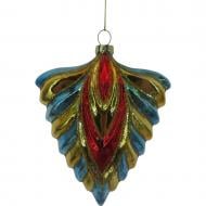 Подвеска WEI DE ARTS стеклянное перо павлина 12 см мульти