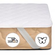 Наматрасник MirSon Natural Line Стандарт Silk 974 обычный с резинкой по углам 26х150x200 см
