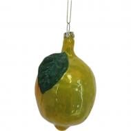 Подвеска WEI DE ARTS стеклянный лимон 10 см желтый