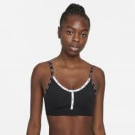 Бра Nike W NK DF INDY LOGO CUTOUT BRA DD1353-010 р.S черный
