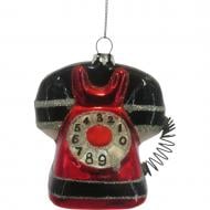 Подвеска WEI DE ARTS стеклянная телефон 8 см красный