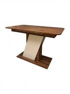 Стол раскладной Кармен 1200(1600)x765x680мм дуб леворно/дуб леворно/кашемир