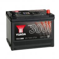 Аккумулятор автомобильный Yuasa SMF Battery 72Ah 630A 12V YBX3068 «+» справа (YBX3068)