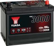 Акумулятор автомобільний Yuasa SMF Battery 72Ah 630A 12V YBX3068 «+» праворуч (YBX3068)