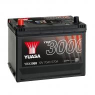 Акумулятор автомобільний Yuasa SMF Battery 72Ah 630A 12V YBX3069 «+» ліворуч (YBX3069)