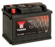 Аккумулятор автомобильный Yuasa SMF Battery 62Ah 550A 12V YBX3078 «+» слева (YBX3078)