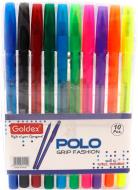 Ручка шариковая Polo grip Fashion 1,0мм 10шт/уп