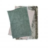 Набір килимків Dariana Pearl 60x90 см беж + Мелоді 55х80 беж + Ананас 80х55 нефрит