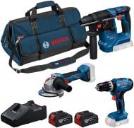 Набор инструментов Bosch GSB 18V-25 + GBH 18V-18 + GWS 18V-8 (125) + 2 x GBA 18V 4,0 і GAL 18V-40 0615A500AG