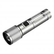 Фонарик аккумуляторный V-WATT KVELD 2 в 1 200 Lm алюминий серый