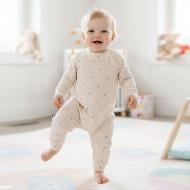 Ромпер-реглан унисекс Blanka Сердечко р.56-62 бежевый 110850