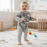 Комплект детской одежды Blanka Мишка серый р.56-62 110874