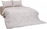 Комплект постельного белья Смужка бежева 2,0 бежевый UP! (Underprice)