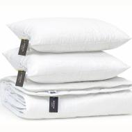 Набор антиаллергенный Eco-Soft всесезонный №1696 Eco Light White (подушки 50x70 средние) одеяло 172x205 см MirSon белый