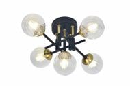 Люстра потолочная Crystal Life Roxy 5xG9 черный/золото LUM-C3162-05-8172