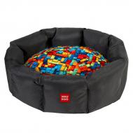 Лежанка Waudog рисунок "Блоки" L