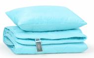 Набор антиаллергенный Eco-Soft всесезонный №1694 Eco Light (подушка 50x70 средняя) одеяло 172x205 см MirSon синий