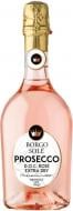 Вино ігристе Borgo Sole Prosecco DOC Rose Extra Dry 0,75 л